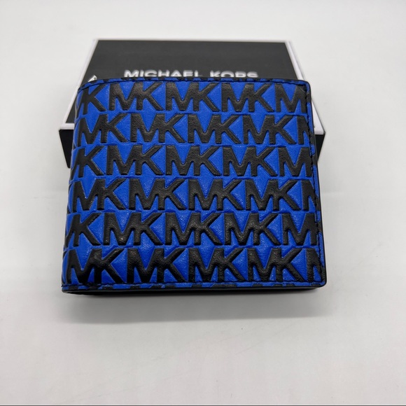 Michael Kors Greyson Logo Embossed Leather Billfold Men's Wallet - Picture 5 of 11